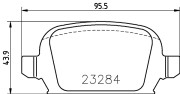 MDB2168 Sada brzdových destiček, kotoučová brzda MINTEX