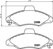 MDK0044 Souprava brzd, koutocova brzda BrakeBox, Pad and Disc Kit MINTEX