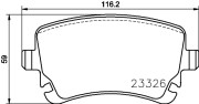 MDB3904 Sada brzdových destiček, kotoučová brzda MINTEX