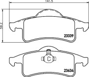 MDB2154 Sada brzdových destiček, kotoučová brzda MINTEX