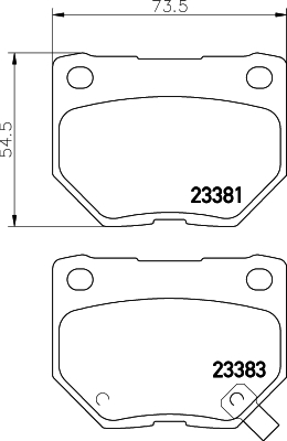 MDB1494 Sada brzdových destiček, kotoučová brzda MINTEX