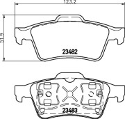 MDB2281 Sada brzdových destiček, kotoučová brzda MINTEX