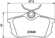 MDB1831 Sada brzdových destiček, kotoučová brzda MINTEX