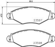 MDK0208 Souprava brzd, koutocova brzda BrakeBox, Pad and Disc Kit MINTEX