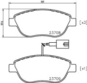 MDB2240 Sada brzdových destiček, kotoučová brzda MINTEX