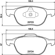 MDK0239 Souprava brzd, koutocova brzda BrakeBox, Pad and Disc Kit MINTEX