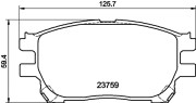 MDB2558 Sada brzdových destiček, kotoučová brzda MINTEX