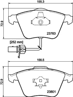 MDB2648 Sada brzdových destiček, kotoučová brzda MINTEX