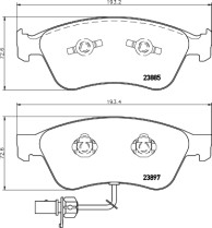 MDB2825 Sada brzdových destiček, kotoučová brzda MINTEX