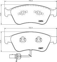 MDB2645 Sada brzdových destiček, kotoučová brzda MINTEX