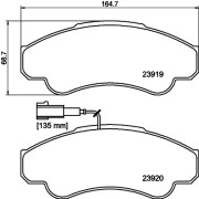 MDB2329 Sada brzdových destiček, kotoučová brzda MINTEX