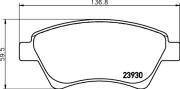 MDB2327 Sada brzdových destiček, kotoučová brzda MINTEX