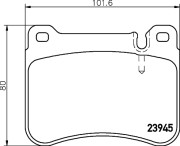 MDB2775 Sada brzdových destiček, kotoučová brzda MINTEX