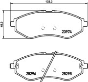 MDB3214 Sada brzdových destiček, kotoučová brzda MINTEX