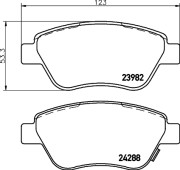 MDK0226 Souprava brzd, koutocova brzda BrakeBox, Pad and Disc Kit MINTEX