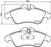 MDB3021 Sada brzdových destiček, kotoučová brzda MINTEX