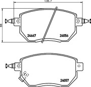 MDB2387 Sada brzdových destiček, kotoučová brzda MINTEX