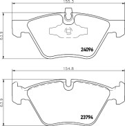 MDB2699 Sada brzdových destiček, kotoučová brzda MINTEX