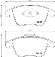 MDB2860 Sada brzdových destiček, kotoučová brzda MINTEX