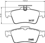 MDB3294 Sada brzdových destiček, kotoučová brzda MINTEX