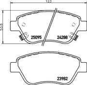 MDB3112 Sada brzdových destiček, kotoučová brzda MINTEX