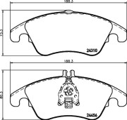 MDB2831 Sada brzdových destiček, kotoučová brzda MINTEX