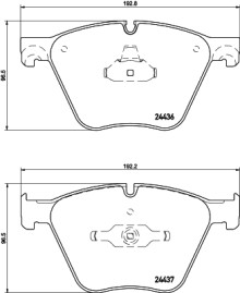 MDB2981 Sada brzdových destiček, kotoučová brzda MINTEX