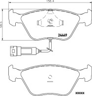 MDB1637 Sada brzdových destiček, kotoučová brzda MINTEX