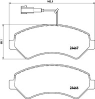 MDB3298 Sada brzdových destiček, kotoučová brzda MINTEX