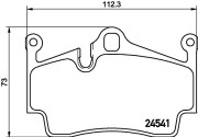 MDB2889 Sada brzdových destiček, kotoučová brzda MINTEX