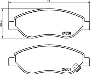 MDK0242 Souprava brzd, koutocova brzda BrakeBox, Pad and Disc Kit MINTEX