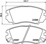 MDB2919 Sada brzdových destiček, kotoučová brzda MINTEX