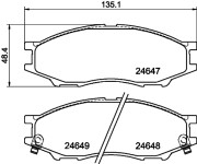 MDB2755 Sada brzdových destiček, kotoučová brzda MINTEX