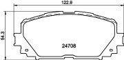 MDB2956 Sada brzdových destiček, kotoučová brzda MINTEX