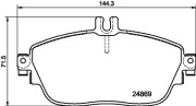 MDB3242 Sada brzdových destiček, kotoučová brzda MINTEX