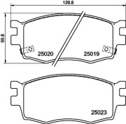 MDB3057 Sada brzdových destiček, kotoučová brzda MINTEX