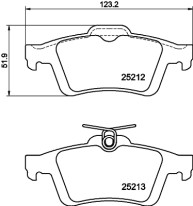 MDB3150 Sada brzdových destiček, kotoučová brzda MINTEX