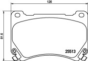 MDB3218 Sada brzdových destiček, kotoučová brzda MINTEX