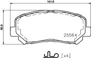 MDB3788 Sada brzdových destiček, kotoučová brzda MINTEX