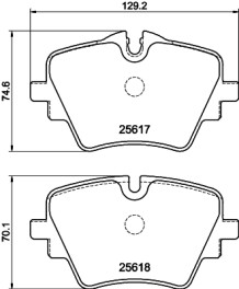 MDB4327 MINTEX sada brzdových platničiek kotúčovej brzdy MDB4327 MINTEX