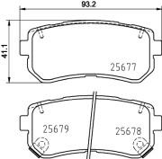 MDB3380 Sada brzdových destiček, kotoučová brzda MINTEX