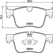 MDB3394 Sada brzdových destiček, kotoučová brzda MINTEX