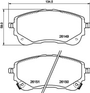 MDB4200 Sada brzdových destiček, kotoučová brzda MINTEX