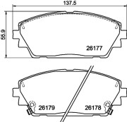 MDB4197 Sada brzdových destiček, kotoučová brzda MINTEX