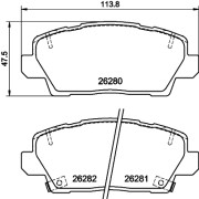 MDB4177 Sada brzdových destiček, kotoučová brzda MINTEX