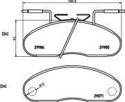 MDB1490 Sada brzdových destiček, kotoučová brzda MINTEX