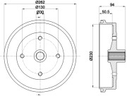 MBD295 Brzdový buben MINTEX