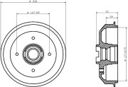 MBD004 MINTEX brzdový bubon MBD004 MINTEX