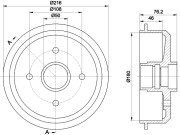 MBD005 Brzdový buben MINTEX