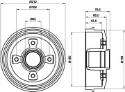 MBD032 Brzdový buben MINTEX